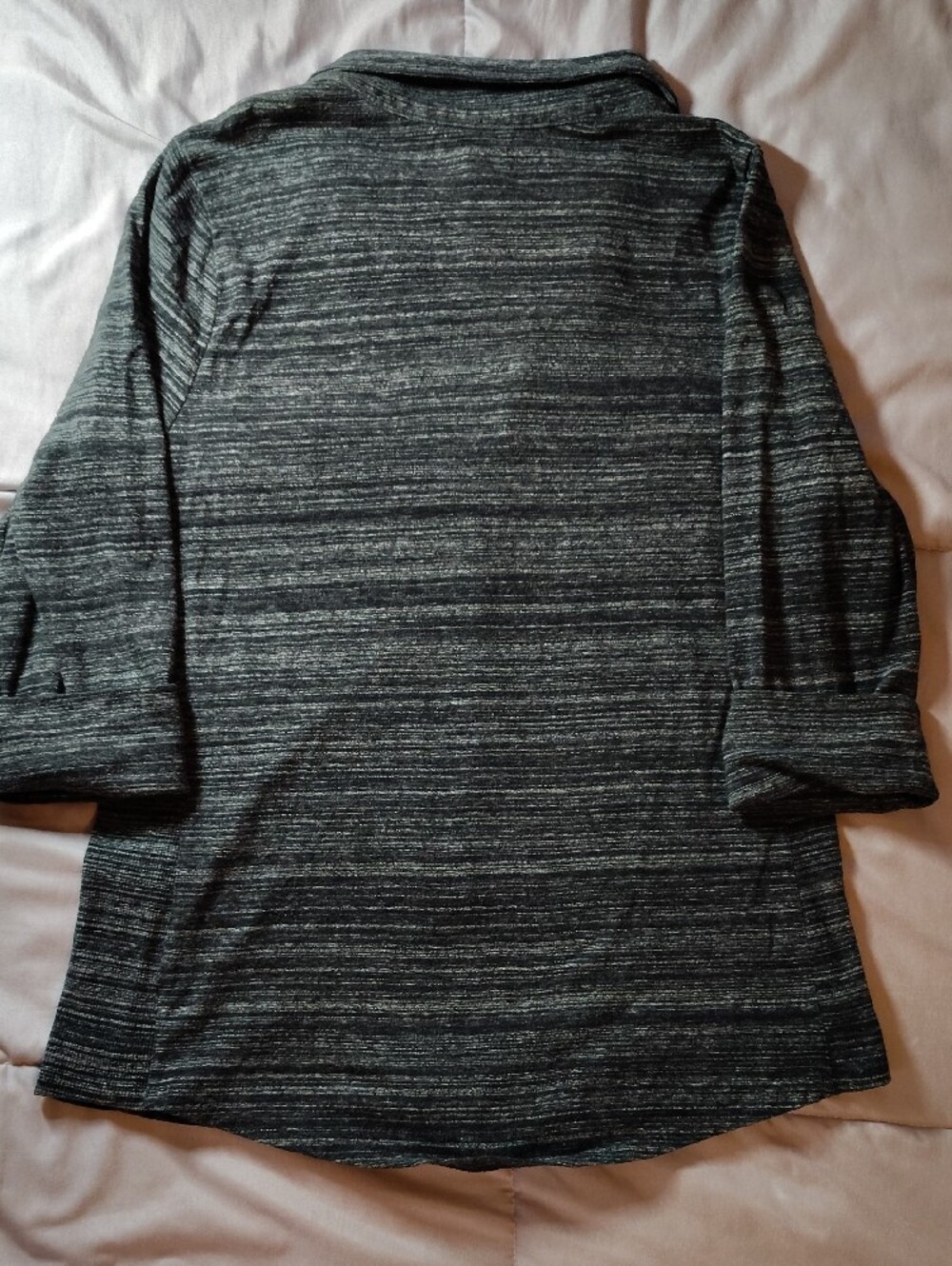 SONOMA Women's Black Striped Button-Front Sweater - Picture 6 of 6